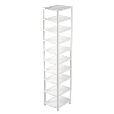 China Best Sustainable Selling Natural White Indoor Display Shoe Racks Plastic Storage Cabinet for sale