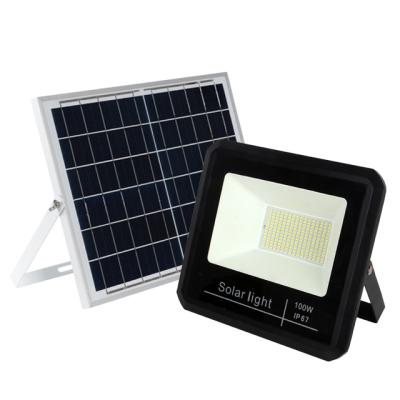 China Warehouse high brightness outdoor solar aluminum housing ip65 25w 40w 100w led flood light fixture for sale