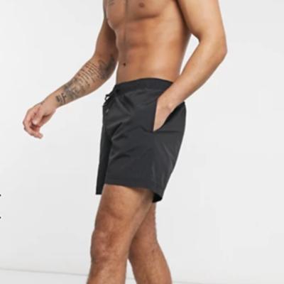 China Wholesale Mens Swimwear Custom Made Viable Designer Swimwear Beach Shorts Drawstring Waist Mens Swim Trunks for sale