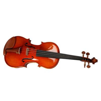 China Antique Handmade Fiddle Violin High Quality Flamed Advanced Student for sale