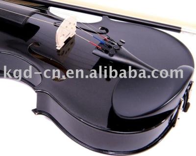 China Black violin black violin with case, bow, colorful handmade violin for sale