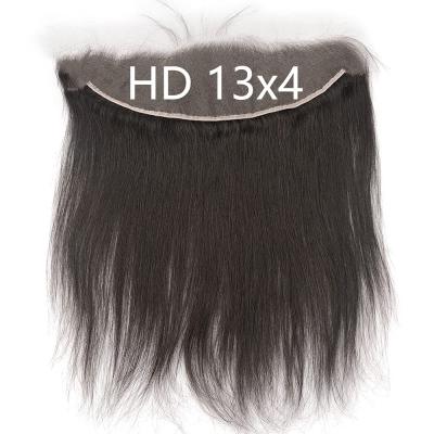 China Wholesale 10A Silky Straight Raw Wave Cuticle Aligned Brazilian Human Hair Swiss4X4 5X5 13X4 13X6 HD Thin Pre Plucked Lace Transparent Headband for sale