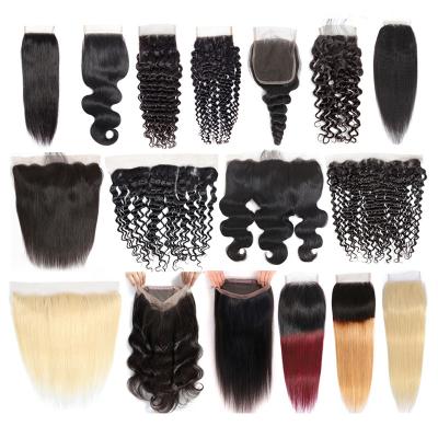 China Cheap Transparent Swiss Closure 13x6 360 HD Lace Wig 4x4 5x5 6x6 Silky Straight Virgin Hair Vendor Lace Up Headband With Bundles for sale