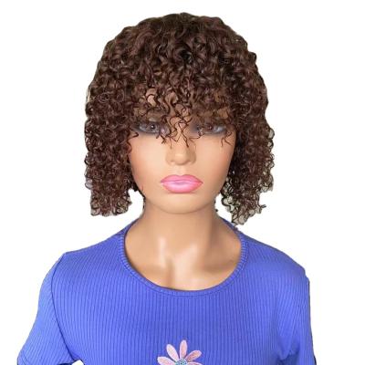 China Brazilian Body Wave Hair Straight 12 Inches 99J Cuticle Red Un-directional Remy Curly Hair All Color Machine Made Wigs for sale