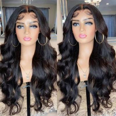 China Full Body Wave 150% 180% Density HD Lace Hair Wigs For Color Women, Transparent Lace Front Wig Wholesale Virgin Brazilian Hair for sale