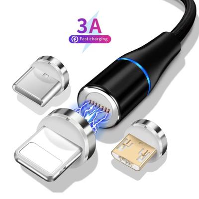 China USB Type-c Magnetic Data Transfer Function Multi Function Data Cable Transmission Cable Magnetic Fast Charging Charger Cable For iPhone Xiaomi for sale