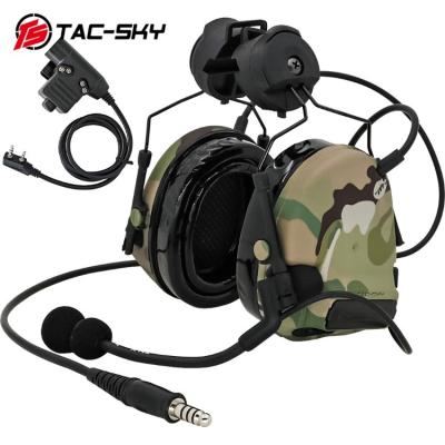 China TS TAC-SKY Helmet ARC Rail Mount Version COMTAC III Airsoft Tactical Headset and U94 PTTs Adapter for Baofeng UV-5R Walkie Talkie S0052-MC+ U94 PTTs for sale