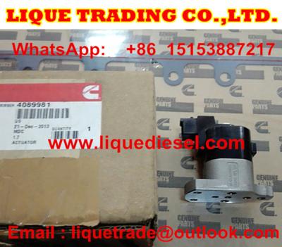 China Genuine and original Actuator 4089981 fit CUMMINS QSX15 / ISX15 engine for sale