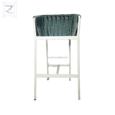 China Durable/UV resistance leg chair/2022 new style anti-rust/high anti-corrosion dining chair aluminum frame outdoor bar chair for sale