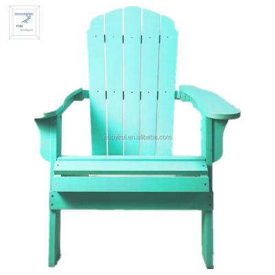 China Durable/waterproof/UV Folding Adirondack Chair PE Slat Panel 304 Stainless Steel Accessories Non-Toxic Green Environment Resistant Green Material Outdoor Chair for sale