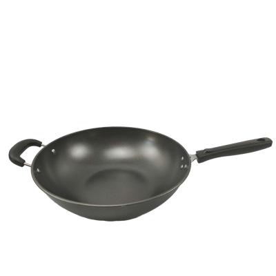 China Factory Direct Sales Viable Chinese Stir Frying Chinese Cooking Woks Non Stick Cook Wok Pan With Two Handles for sale