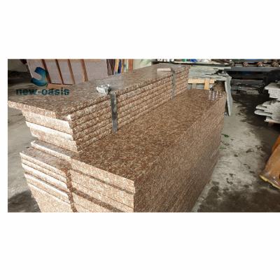 China Pink color  original G687 imperial pink peach red misty brown pink color granite for tile slab gangsaw slab step and riser Te koop