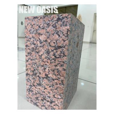 China Dark red with black spots color G562 Maple red granite  for cube stone paving driveway for sale