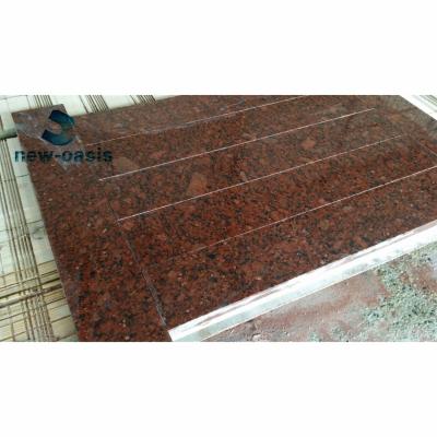 中国 Indian Ruby red granite polished 販売のため