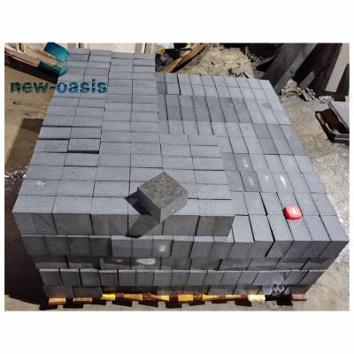 China Rough top flamed Black basalt stone for sale