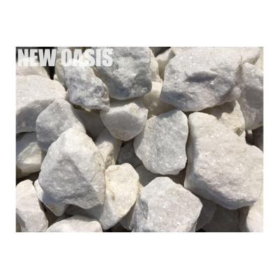 중국 white color Natural Decorative  Unpolished Pebble Stone Gravel Paving Outdoor  Ornamental Stones for Garden Plant park Railway 판매용