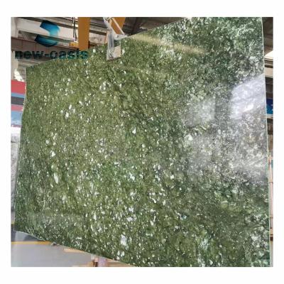 China Ming green marble slab for waterjet for sale