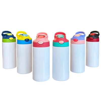 China Viable USA Warehouse Stocked 12oz Mix Color Stainless Steel White Blanks Kids Sublimation Upright Tumblers for sale