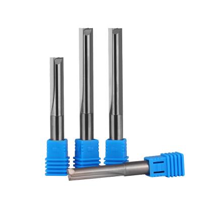 China CNC Process New Products High Precision Tungsten Carbide 2 Straight Flutes CNC Machines Router Bits For Wood for sale