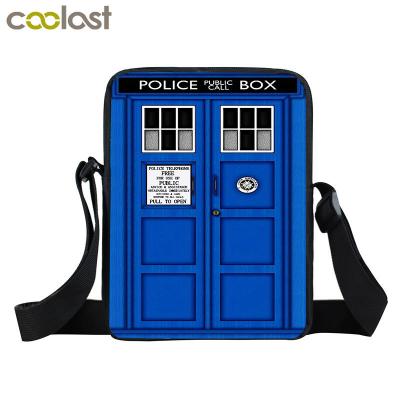 China Dr. Who Mini Shoulder Bags Children Cross Children Men Women Casual School Bags Doctor Who Messenger Bag High Quality for sale