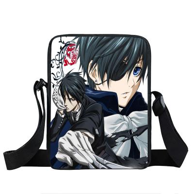 China Lightweight Anime Black Butler Mini Messenger Bag for Teens Kuroshitsuji Ciel Sebastian Black Butler Girls Crossbody Bags Small Shoulder Bag for sale