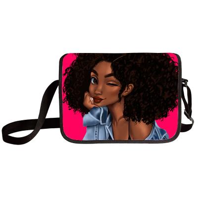 China Sling Fashion Crossbody Large & Body Bag Black Girl Design Messenger Bags Kids Satchel For Girl Single Shoulder Bags Daily Travel Use for sale