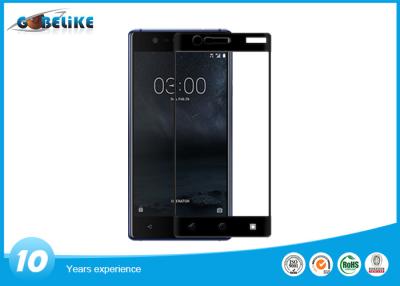 China Full Cover Tempered Glass Screen Guard , OEM Silk Print Nokia 3 Screen Protector for sale