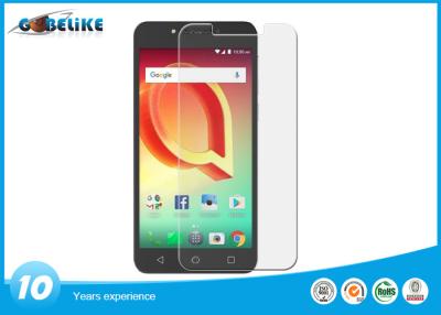 China Anti - protector de cristal moderado mate de la pantalla de la huella dactilar para Alcatel A50 0.33m m en venta