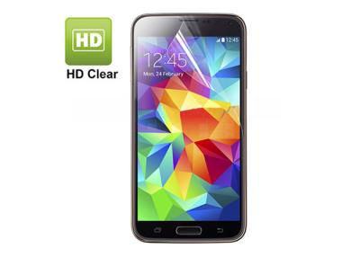 China PET Bubble Free Screen Protector For Samsung Galaxy S5 High Definition Exhaust Fast for sale