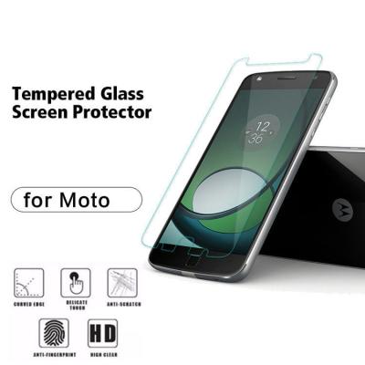 China Protector de la pantalla del claro de la fuerza de Moto Z2 ninguna prueba de la huella dactilar de la burbuja 9H 2,5 D en venta