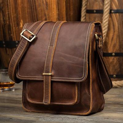 China Leisure luxury genuine leather bag, men's shoulder bag for sale