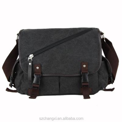 China Comfortable Vintage Canvas Satchel Messenger Laptop Shoulder Crossbody Sling Bag for sale