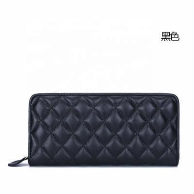 China New Style RFID Women's Genuine Leather Lady's Wallet Mobile Phone Wallet Wholesale Products for sale