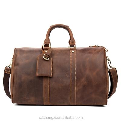 China Lightweight Luxury Genuine Leather Traveling Bag Factory Price for sale