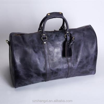 China Travel bag .duffel lightweight luxury genuine leather bag for sale