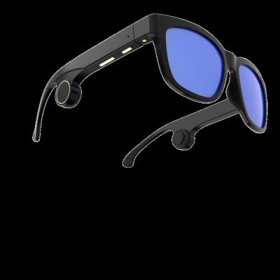 China Bone Conduction Sunglasses Fashion Fresh MP3 Smart Radio 5.0 Wireless Music Audio Glass Bone Conduction Sunglasses For Christmas Gift for sale