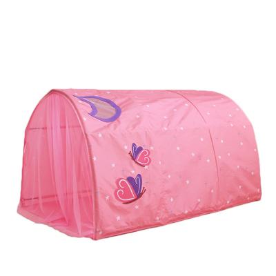 China Toy Hot Selling Pink Princess peach skin fabric sports dresser and durable baby tent bedroom toys for kids baby tent bed for sale