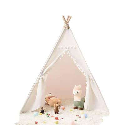 China Indoor 100% Cotton Canvas Fabric Baby Tent Kids Tent Play Tent Toy Easy Set Up Safari Sports 1 - 2 Person Bed for sale