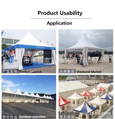 China 2021 Metal Hot Sale Easy Installation 650g PVC Coated Outdoor Backyard Wedding Party Events Advertising Gazebo 6*6m Car Tent Garage for sale