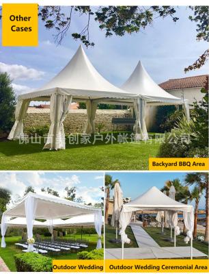 China 2021 New Metal Easy Installation 650g PVC Coated Outdoor Backyard Wedding Party Events Advertising Gazebo 3*3m Car Tent Garage for sale