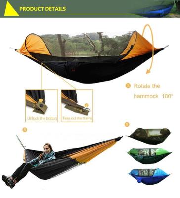 China Extended Type Amazon Hot Sellings Color Hammock Fishing Mosquito Net Tree Easy Installed Outdoor Camping Hanging Tent for sale