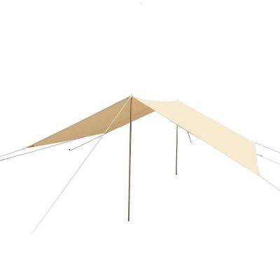 China Direct Selling 5*4m Economy Camping Canopy Tent Teepee Khaki Glamping Practical Tent S-45C for sale