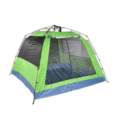 China Wholesale 210T PU 210D Polyester Oxford Family Size Double Layers Extended Type Pop Up Tent High Quality Pop Up Tent For 6-8ppl Beach Tent for sale