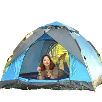 China Diagonal Tying Type Factory Outlet High Quality Blue 210T Polyester Oxford PU Fishing Tents for sale