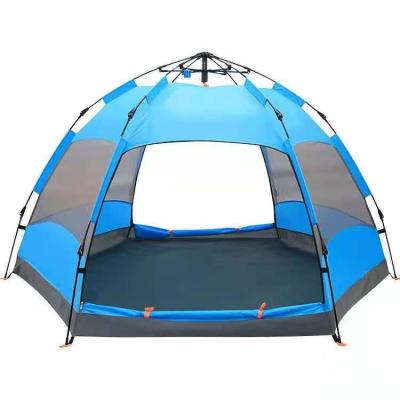 China Extended Type 2021 Hot Sale Big Cheap Hexagonal Automatic Camping Trekking Picnic Outdoor Fishing Pop Up Tent Beach Tent for sale