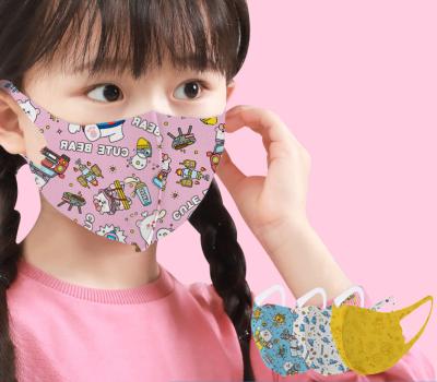 China Wholesale Design Kids Cartoon Anti-dust Face Mask Fashion Anti-dust Ice Cotton Cloth Custom Reusable Washable Kids Face Cover for sale