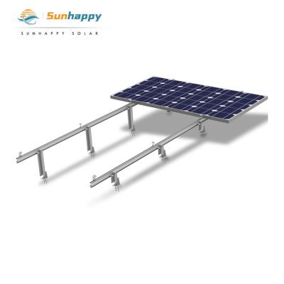 China Tin Roof Solar Roof Mounting Adjustable Solar System Roof Rack Stretching Brackets Solar Roof Tilt Structure for sale