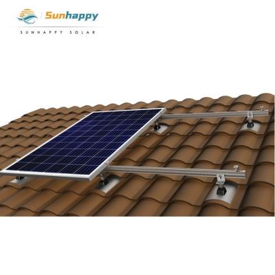 China Competitive Price Good Quality Roof Mount Flat Panel Solar Roof Rack System for sale