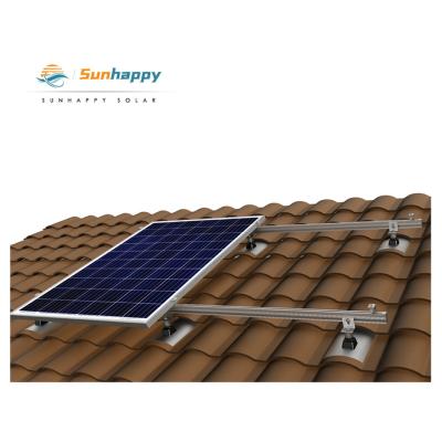 China Hot Selling Latest Roof Design Structure OEM Frames 2023 New Solar Panel Balcony Wall Bracket Roof Mounting System for sale