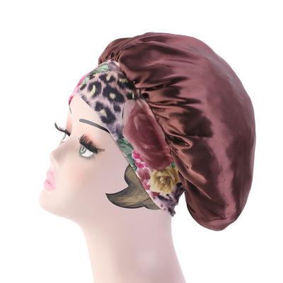 China Luxury Image LBV Designer Hair Bonnets Women Satin Hood En Sleep Cap Hair Accessories for sale